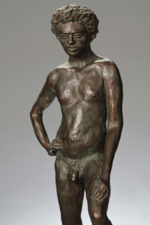 Davidoff (detail) Plaster with bronze patina - 10W x 27H x 10D