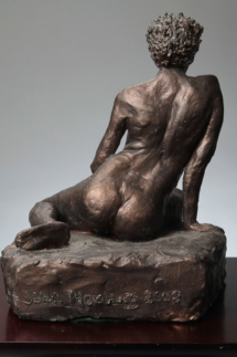 Trini (back) Terracotta with bronze patina - 8W x 11H x 8D