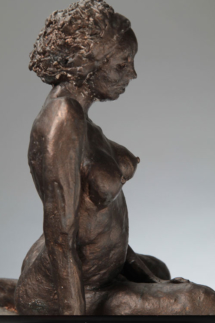 Trini (side) Terracotta with bronze patina - 8W x 11H x 8D