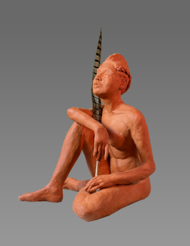 Ma’at, Weigher of Hearts H 16 x W 8 x D 9
